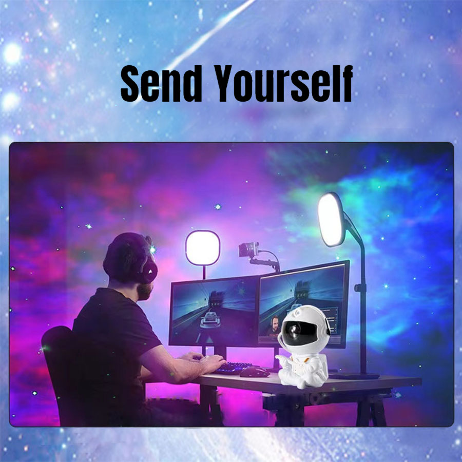2022NEW Astronaut Projector Starry Sky Galaxy Stars Projector Night Light LED Lamp for Bedroom Room Decor Decorative Nightlights